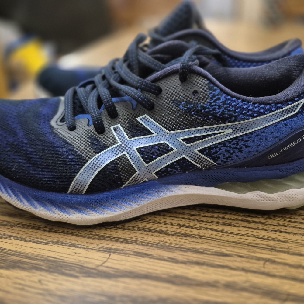 ASICS Blue and Black Athletic Shoes